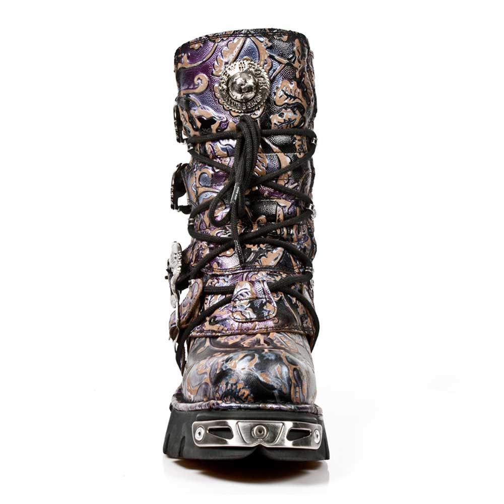 New Rock - M391S5 Laarzen - Paars/Zwart